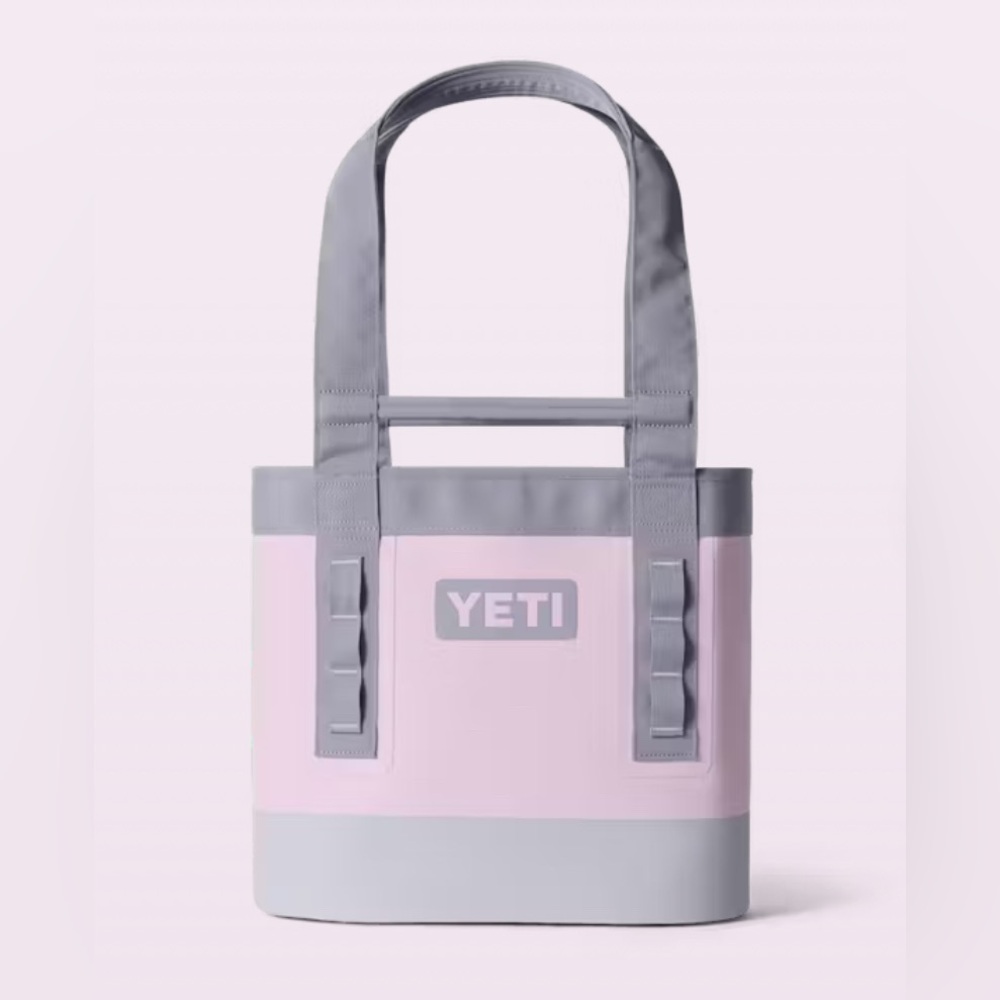 Yeti Pink and Gray Tote Bag